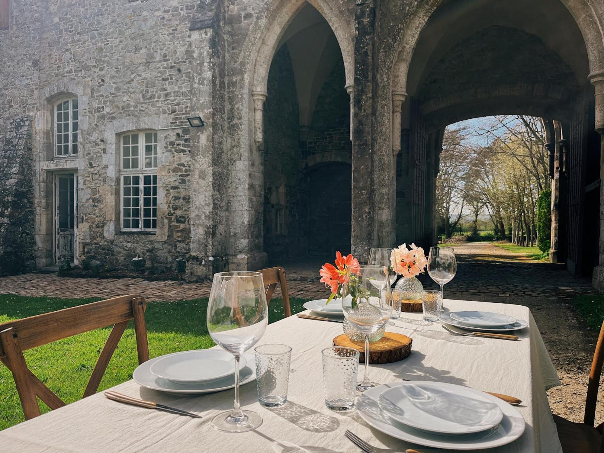 Bed and Breakfast Abbaye De Blanchelande Neufmesnil Esterno foto